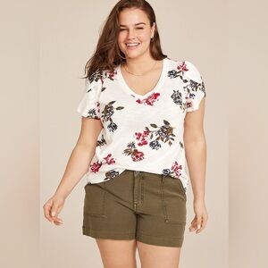 Maurices 24/7 XXL Holland tulip sleeve tee NWOT